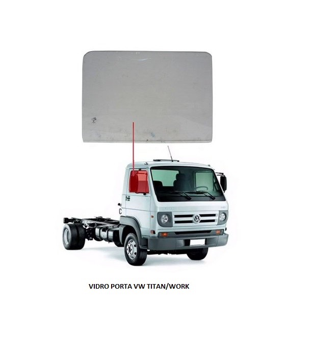 VIDRO PORTA VW TITAN/WORK