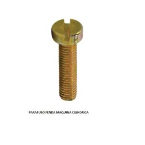 parafuso fenda 6x25 apoio braco maquina cilindrica
