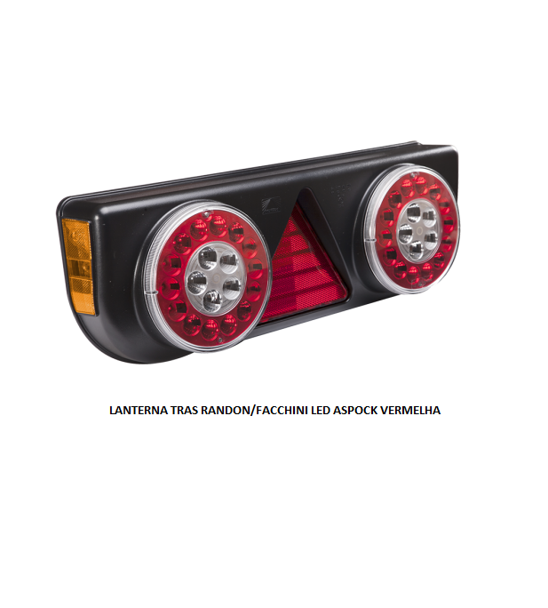 LANTERNA TRAS RANDON/FACCHINI LED ASPOCK VERMELHA