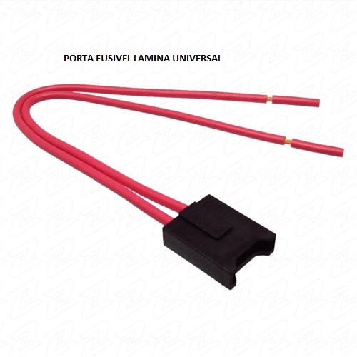 PORTA FUSIVEL LAMINA UNIVERSAL C/FIO 4MM