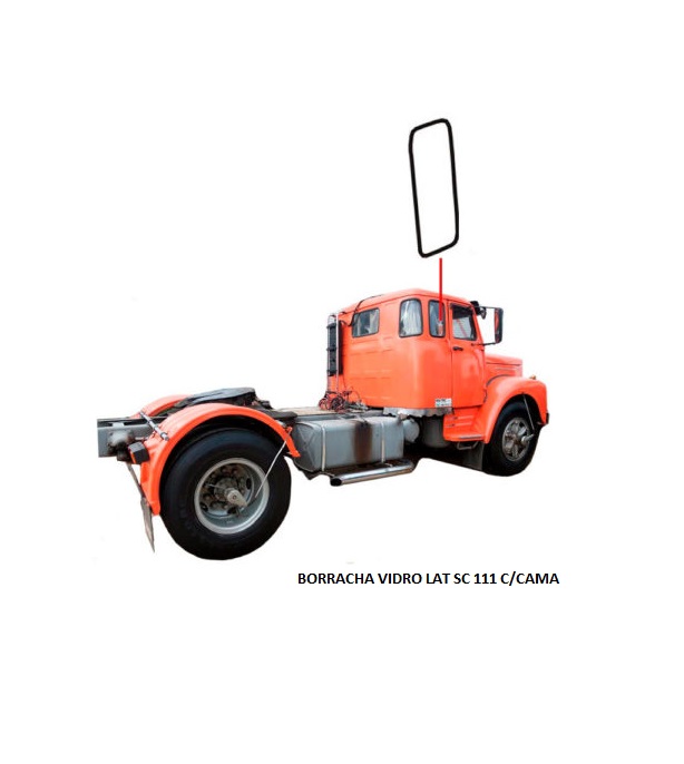 BORRACHA VIDRO LAT SC 111 C/CAMA
