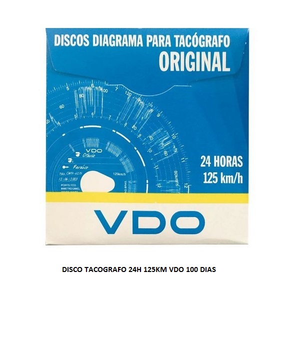 DISCO TACOGRAFO 24H 125KM VDO 100 DIAS