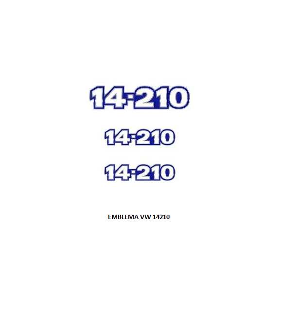 EMBLEMA VW 14210 RESINADO 3PC AZ/BR/CR