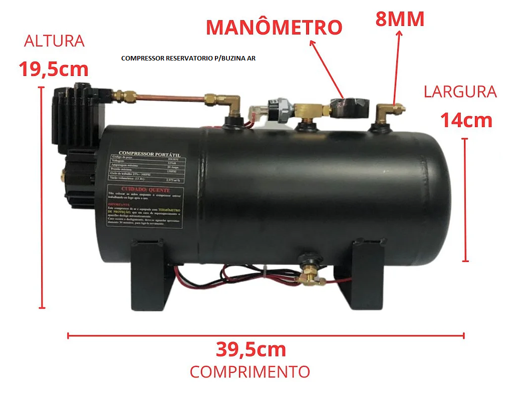 COMPRESSOR RESERVATORIO P/BUZINA AR
