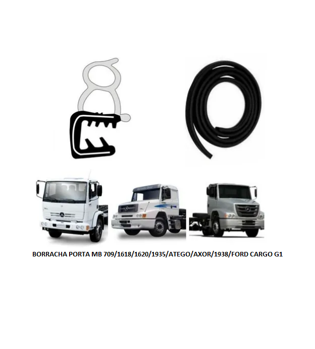 BORRACHA PORTA MB 709/1618/1620/1935/SPRINTER