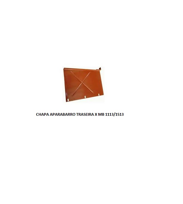 CHAPA APARABARRO TRASEIRA X MB 1113/1513