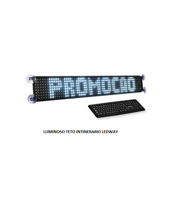 LUMINOSO TETO INTINERARIO LEDWAY
