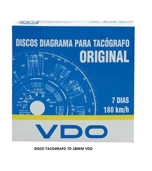 DISCO TACOGRAFO 7D 180KM VDO 14025006F