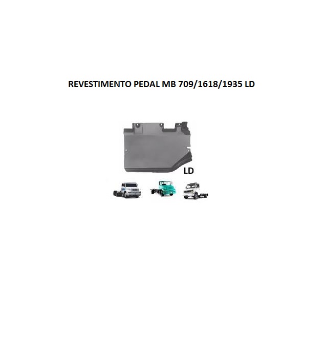 REVESTIMENTO PEDAL MB 709/1618/1935 LD MARRON