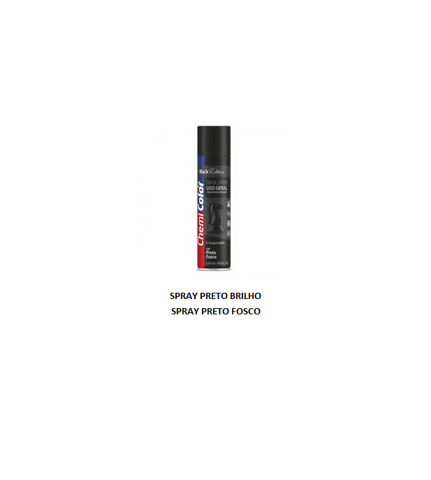 SPRAY PRETO FOSCO CHEMICOLOR