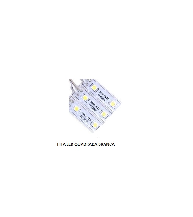 FITA LED 12V QUADRADA BRANCA