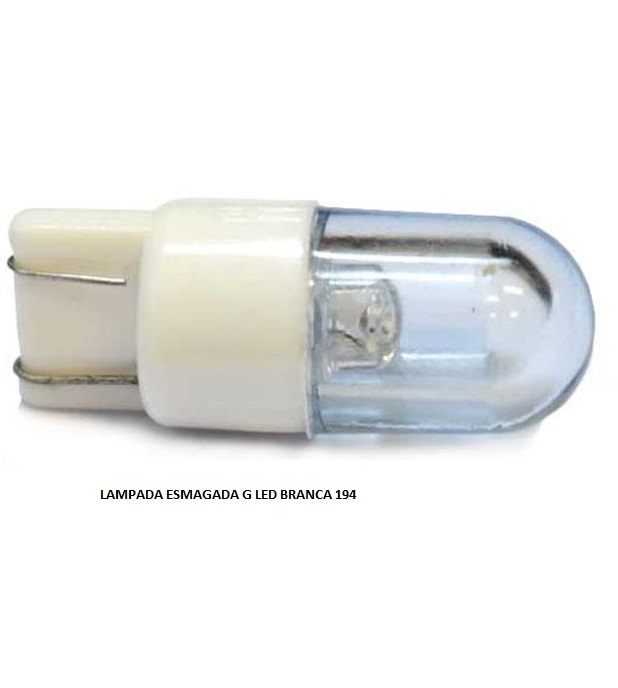 LAMPADA ESMAGADA LED 12V G BRANCA 194