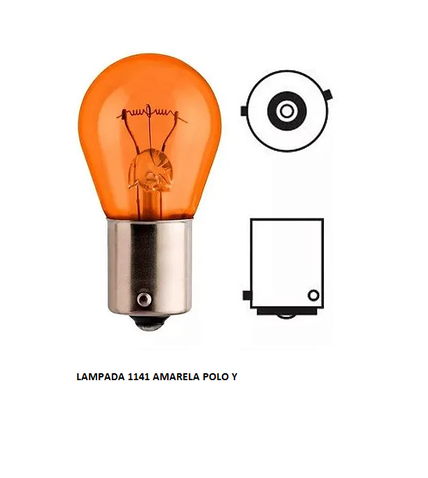 LAMPADA 24V 1141 AMARELA POLO Y