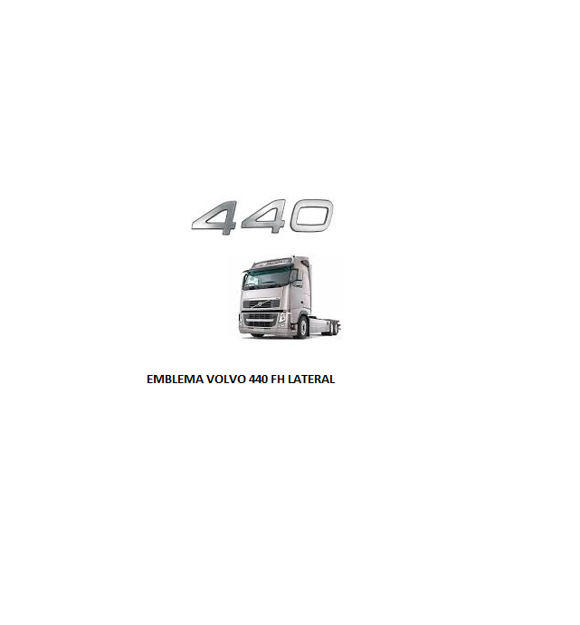 EMBLEMA VOLVO FH 440 LATERAL