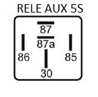 RELE AUX 24V 5S 2X20A