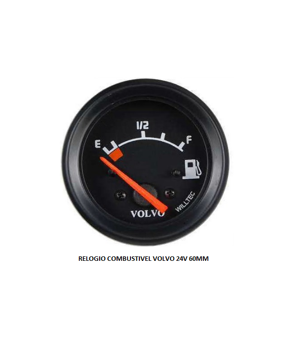 RELOGIO COMBUSTIVEL VOLVO 24V 60MM