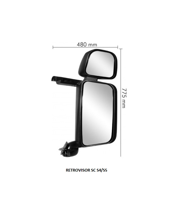 RETROVISOR SC S4/S5 S/DESEMB C/AUXILIAR