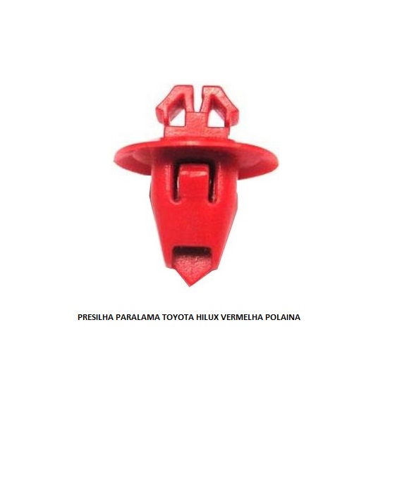 PRESILHA PARALAMA TOYOTA HILUX VERMELHA POLAINA