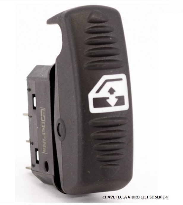 CHAVE TECLA VIDRO ELET SC SERIE 4