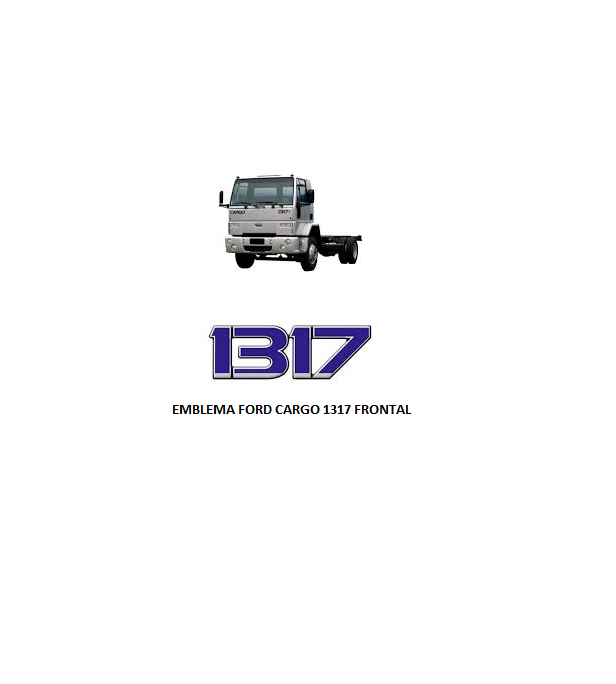 EMBLEMA FORD CARGO RESINADO 1317 FRONTAL