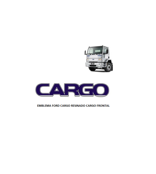 EMBLEMA FORD CARGO G1 RESINADO CARGO FRONTAL