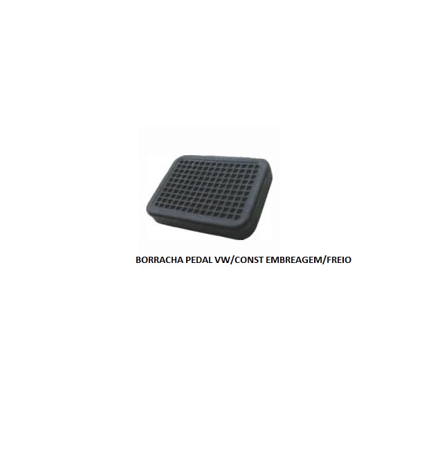 BORRACHA PEDAL VW/CONST EMBREAGEM/FREIO