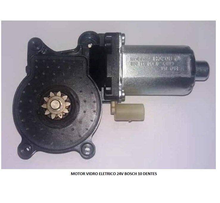 MOTOR VIDRO ELETRICO 24V BOSCH 10 DENTES