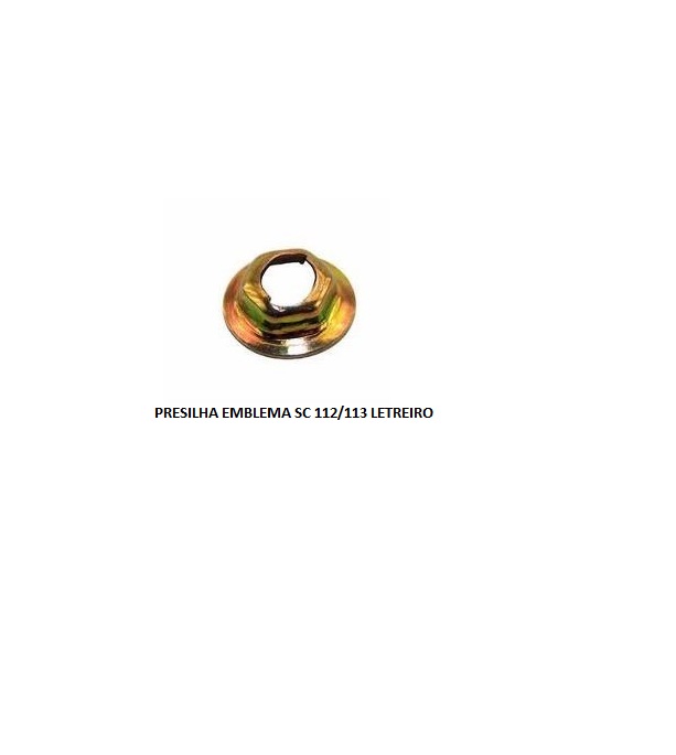 PRESILHA EMBLEMA SC 112/113 LETREIRO