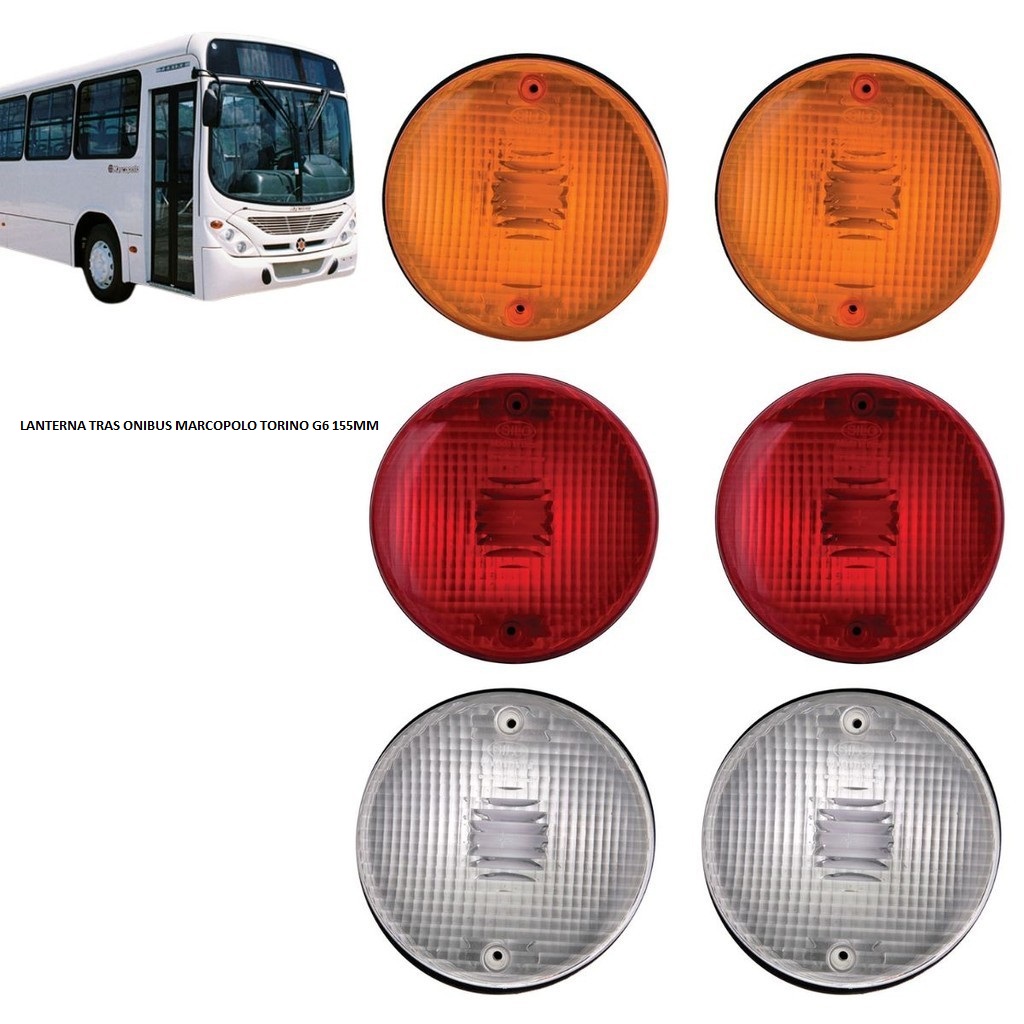 LANTERNA TRAS ONIBUS MARCOPOLO TORINO G6 155MM