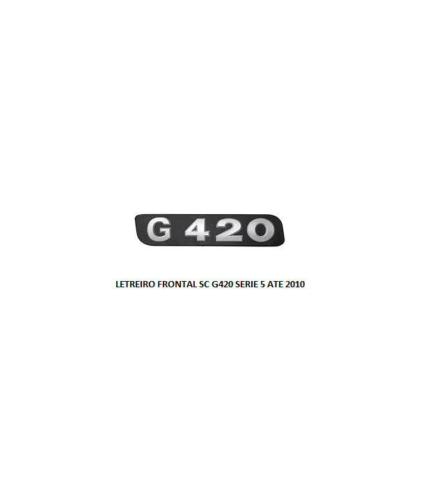 LETREIRO FRONTAL SC S5 G420 ATE 2010