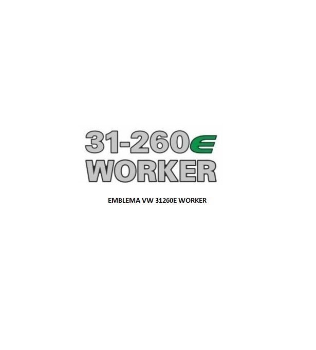 EMBLEMA VW 31260E RESINADO WORKER ESPELHADO
