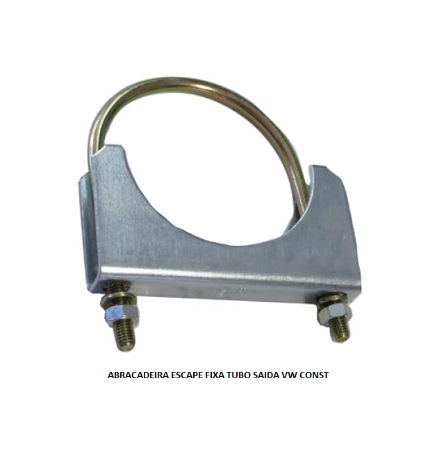 ABRACADEIRA ESCAPE 4P FIXA TUBO SAIDA VW CONST TIPO U