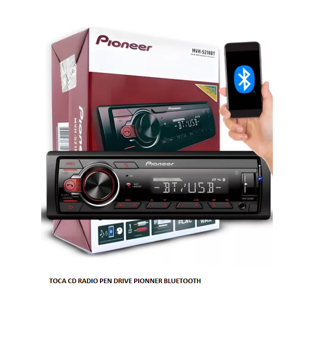 TOCA CD RADIO PEN DRIVE PIONNER BLUETOOTH