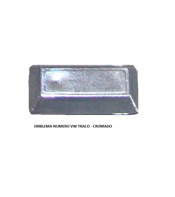 EMBLEMA NUMERO VW TRACO – CROMADO