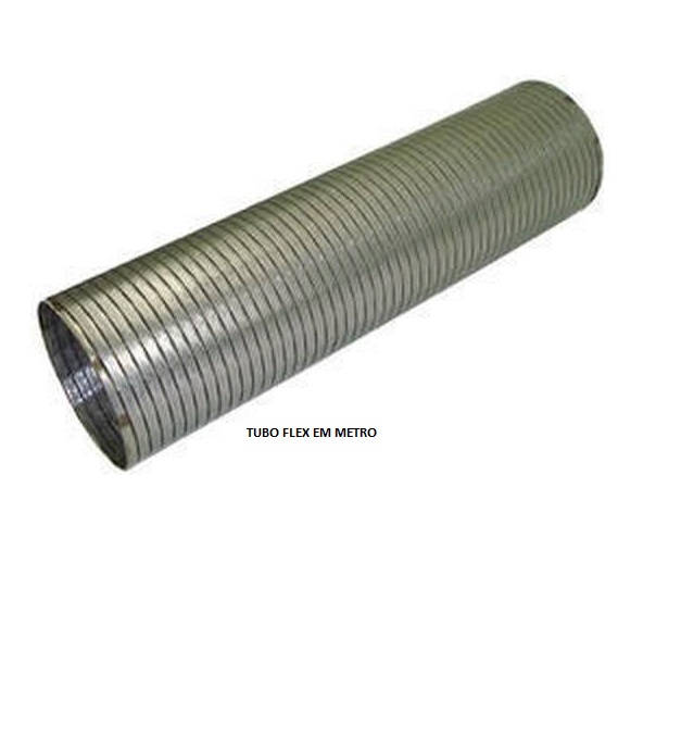 TUBO FLEX 5P EM METRO INOX
