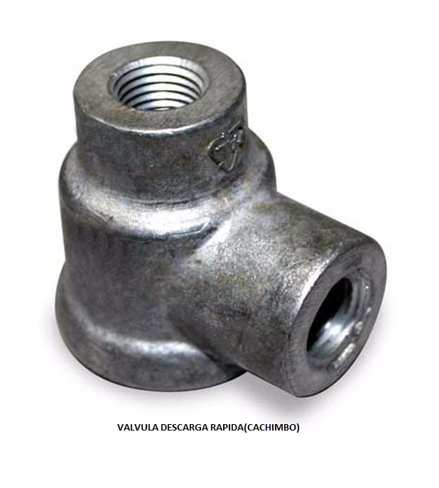 VALVULA DESCARGA RAPIDA(CACHIMBO) 1/4 S/CONEXOES