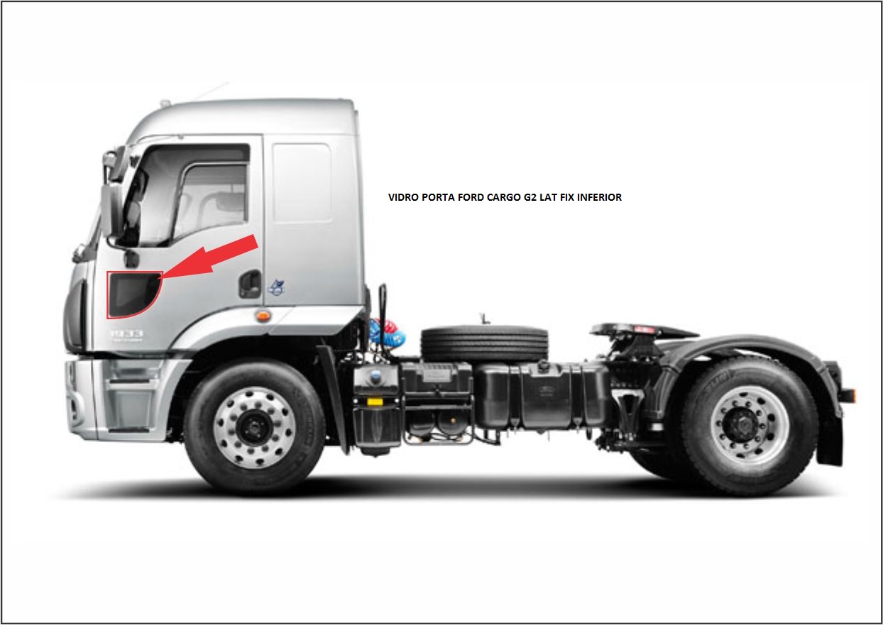 VIDRO PORTA FORD CARGO INFERIOR