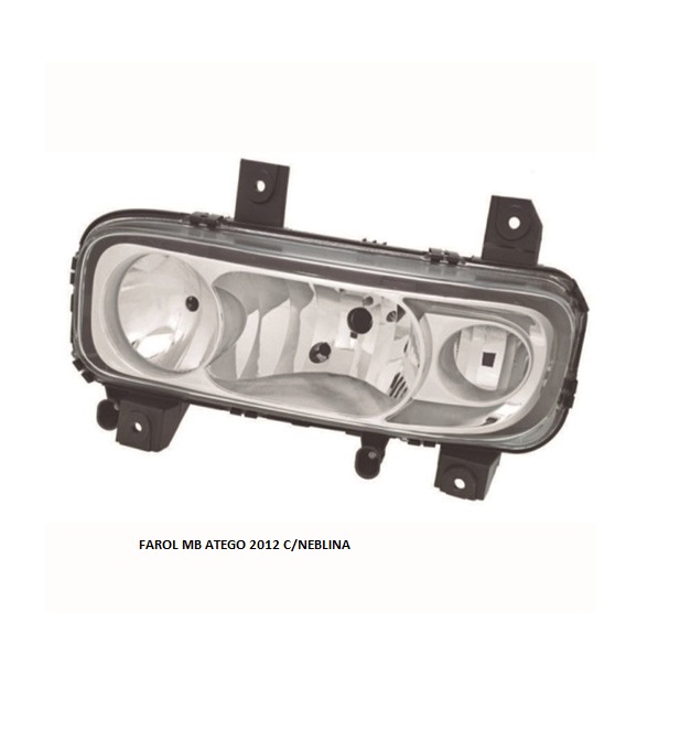 FAROL MB ATEGO 2012 C/NEBLINA C/REGULAGEM ELETRICA