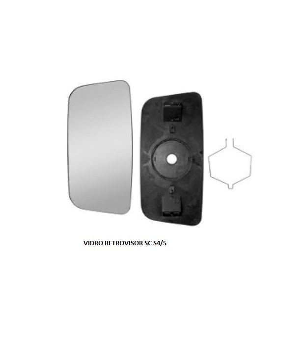 VIDRO RETROVISOR SC S4 S5 S/DESEMBACADOR D720P