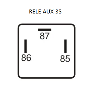 RELE AUX 12V 3S FREIO MOTOR VW 86 A 85 DNI8153 2SA919305