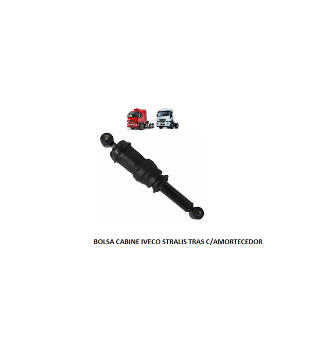 BOLSA CABINE IVECO STRALIS TRAS C/AMORTECEDOR