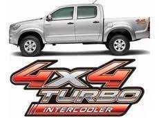 EMBLEMA TOYOTA HILUX 4X4 2008/2015 TURBO INTERCOOLER
