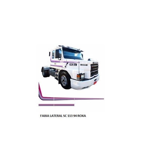 FAIXA LATERAL SC 113 94 ROXA/LILAS