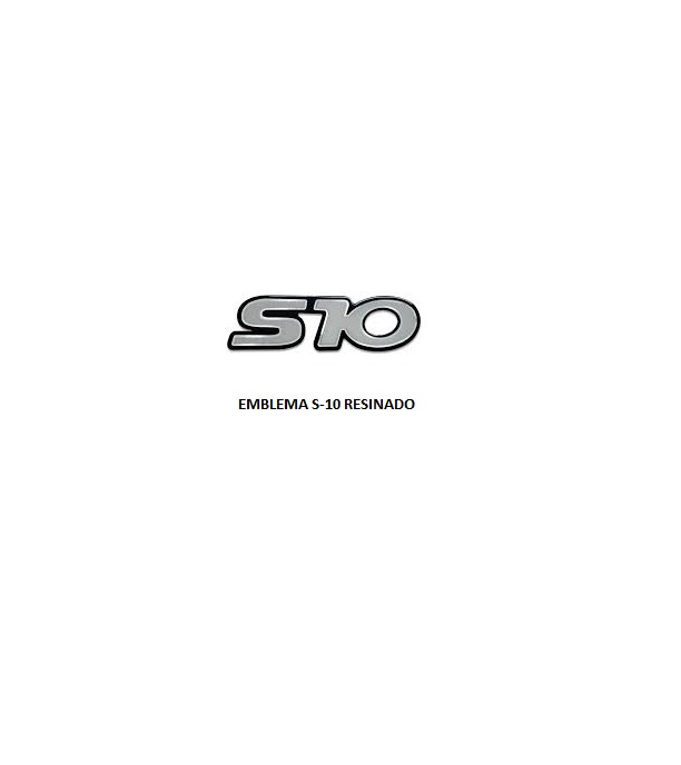 EMBLEMA S-10 RESINADO