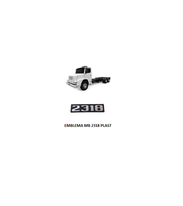 EMBLEMA MB 2318 PLASTICO