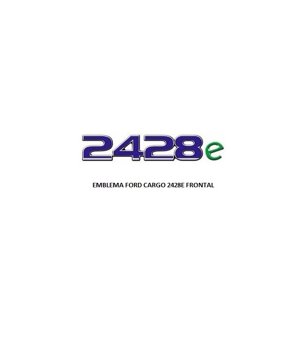 EMBLEMA FORD CARGO RESINADO 2428E FRONTAL