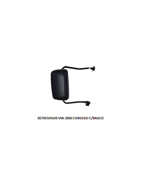 RETROVISOR VW 2000 CONVEXO C/BRACO