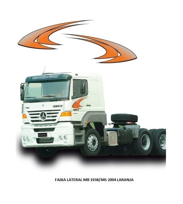 FAIXA LATERAL MB 1938/44S 2004 LARANJA