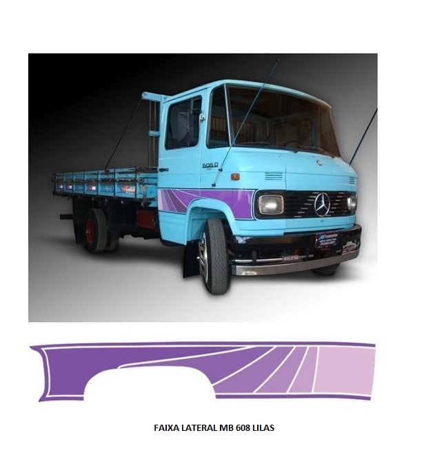 FAIXA LATERAL MB 608 LILAS