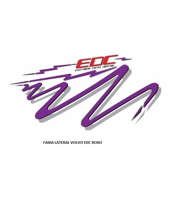 FAIXA LATERAL VOLVO EDC ROXO